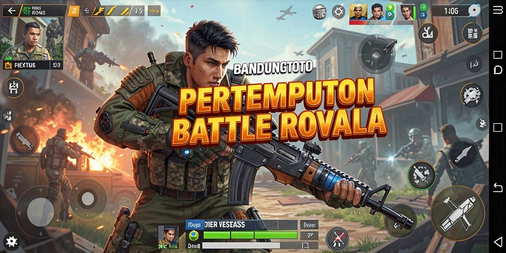 Tampilan dinamis gameplay <strong>BANDUNGTOTO</strong> dengan pertempuran intens.