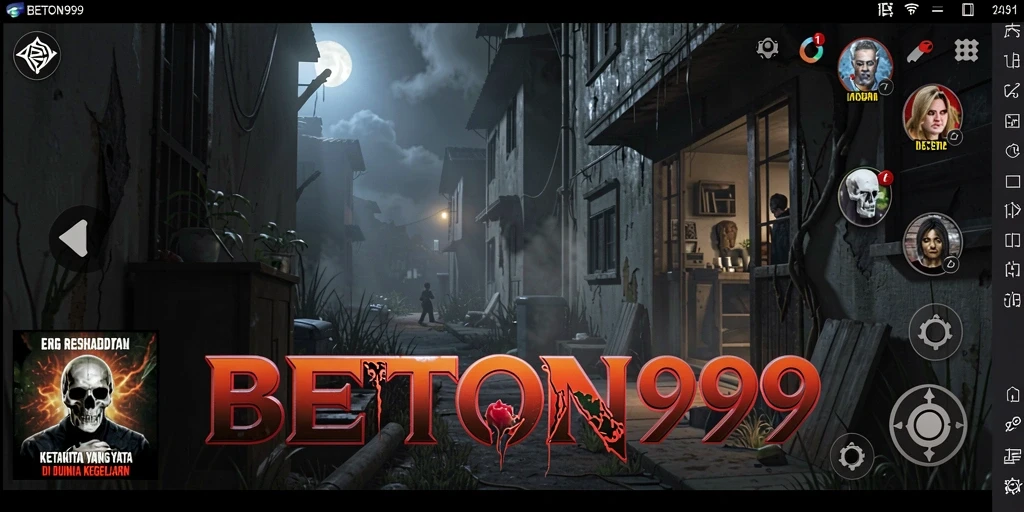 Screenshot menampilkan momen menegangkan dalam gameplay BETON999.