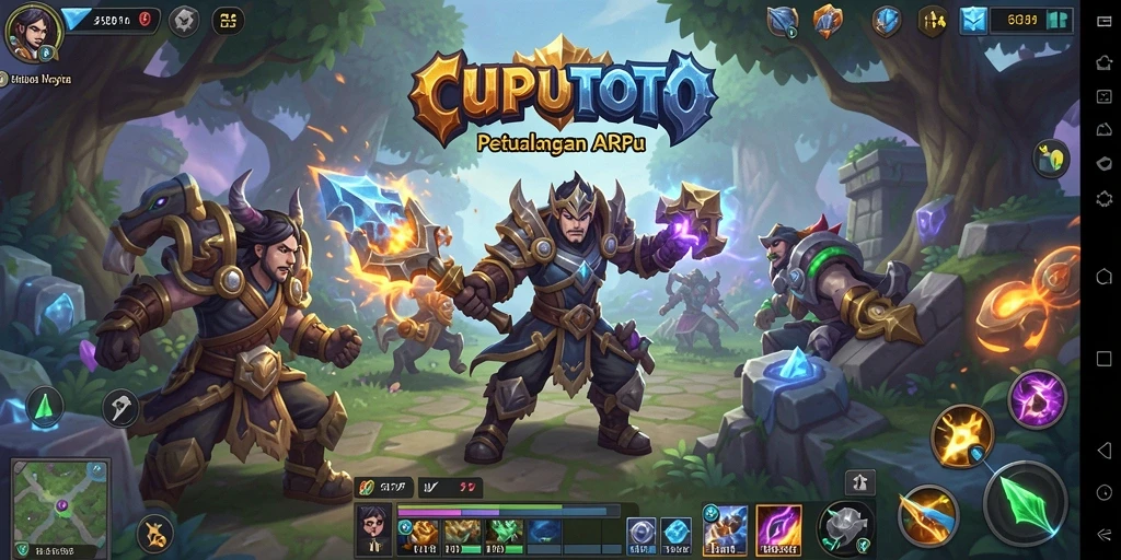 Tangkapan layar CUPUTOTO menampilkan aksi pertempuran epik dalam dunia ARPG.