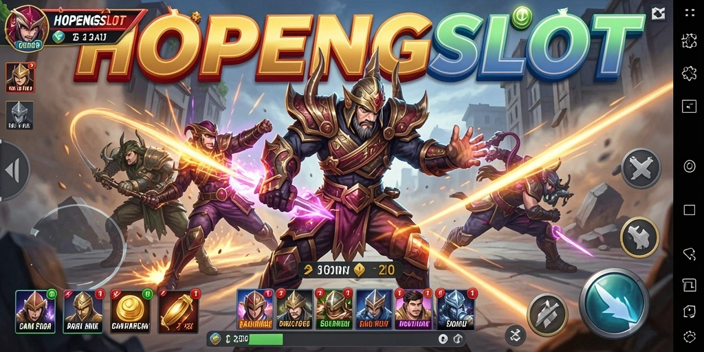 Gameplay pertarungan seru HOPENGSLOT yang memukau.
