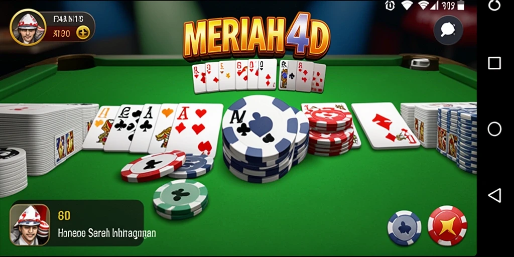 Tampilan gameplay seru permainan Gaple MERIAH4D.