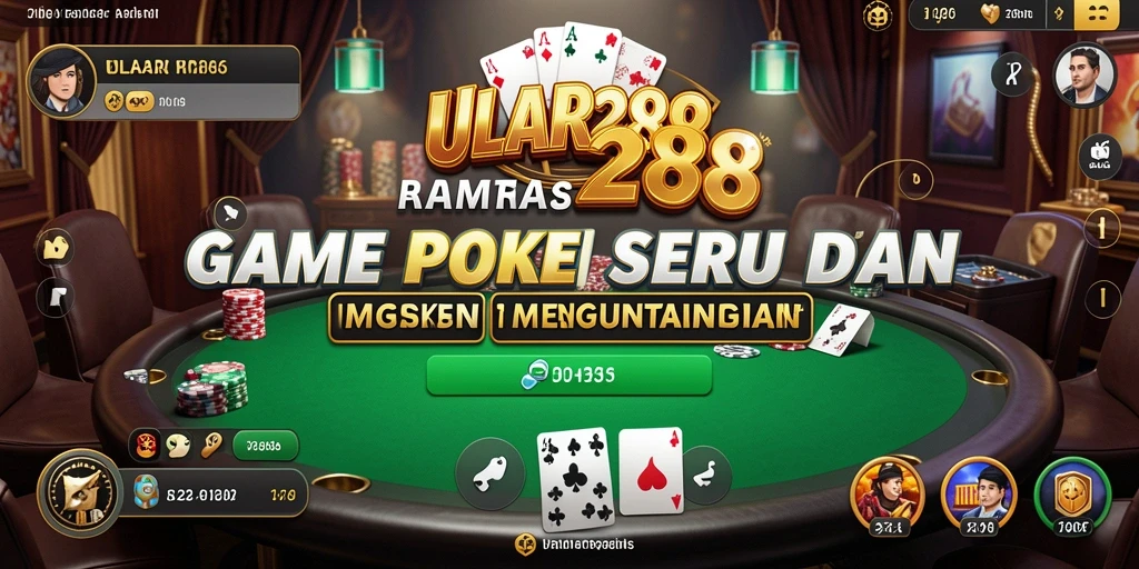 Tampilan menarik dari gameplay Poker di ULAR288.